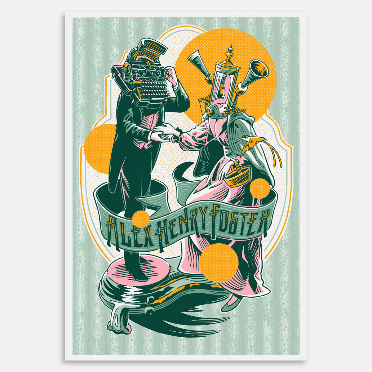 Brighter As We Rise Up Again” シルクスクリーン・ポスター – HTR Store