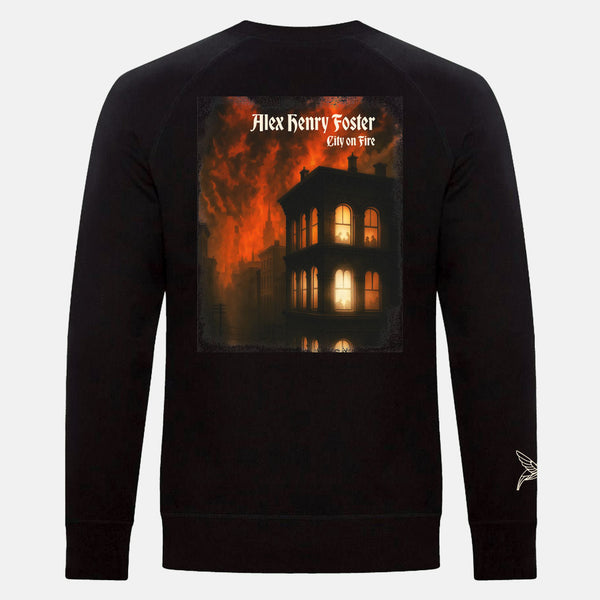"Searing Skyline" Crew Neck Long Sleeve T-Shirt