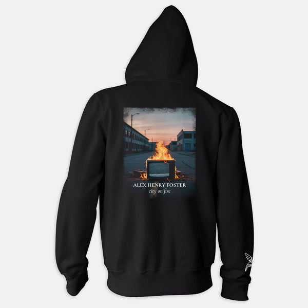 "Ignition Signal" Zipped Hoodie