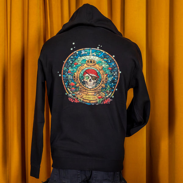 "Soul Diver" Zipped Hoodie