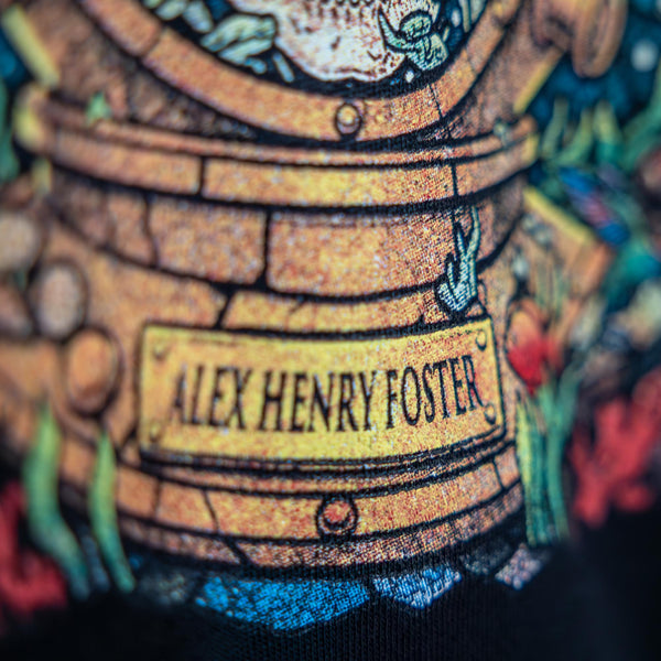 "Soul Diver" Zipped Hoodie